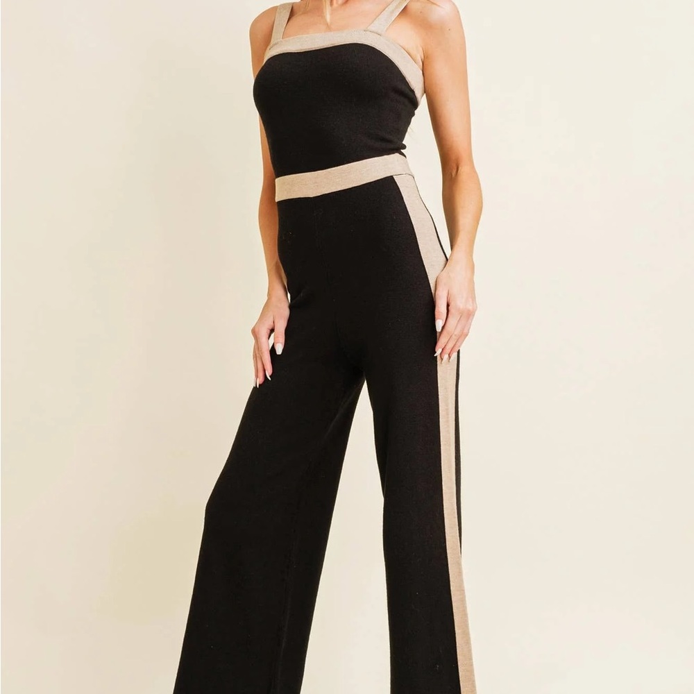Lane 201 Black Knit Jumpsuit